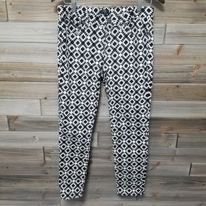 J. Crew | Aztec Print Stretch Skinny Jeans 28